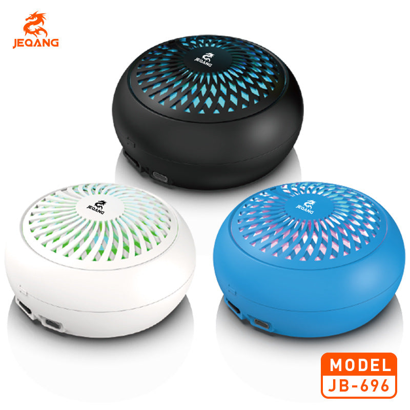 JB-696 JEQANG Portable RGB Bluetooth Speaker – IPX6 Waterproof Outdoor Wireless Speaker with Heavy Bass & 360° Stereo Sound