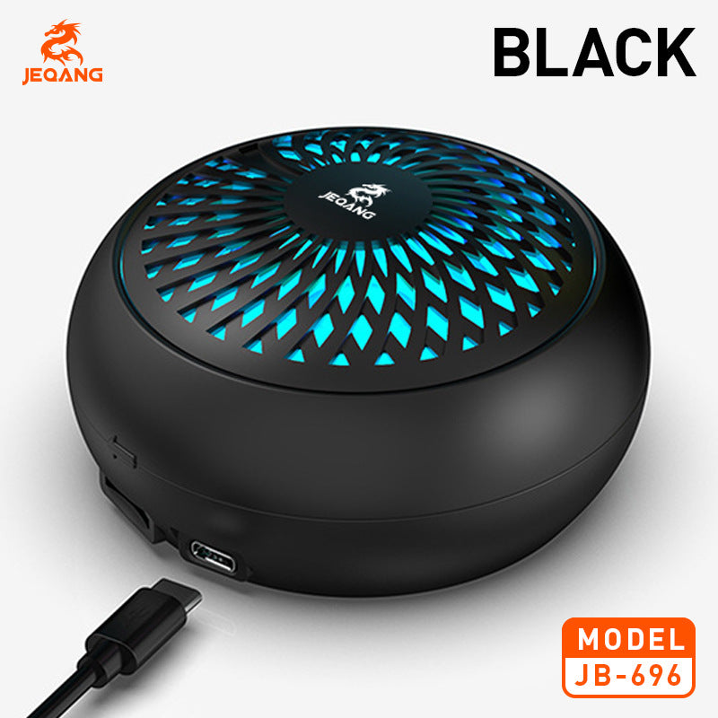 JB-696 JEQANG Portable RGB Bluetooth Speaker – IPX6 Waterproof Outdoor Wireless Speaker with Heavy Bass & 360° Stereo Sound