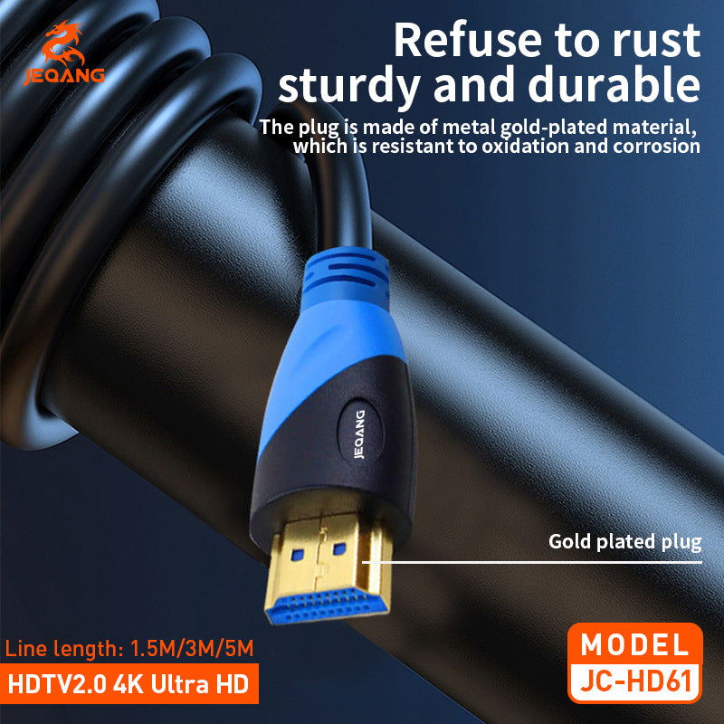 HDTV High Definition Cable 2.0, 4K/60Hz Monitor/TV/Computer/Projector Data Connection Cable, HDTV Cable